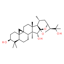 ChemSpider 2D Image | (1S,2R,3S,4R,7R,9S,12R,14S,17R,18R,19R,21S,22S)-22-(2-Hydroxy-2-propanyl)-3,8,8,17,19-pentamethyl-23,24-dioxaheptacyclo[19.2.1.0~1,18~.0~3,17~.0~4,14~.0~7,12~.0~12,14~]tetracosane-2,9-diol | C30H48O5