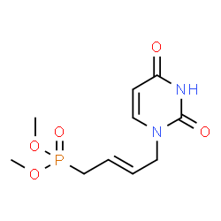 ChemSpider 2D Image | Dimethyl [(2E)-4-(2,4-dioxo-3,4-dihydro-1(2H)-pyrimidinyl)-2-buten-1-yl]phosphonate | C10H15N2O5P