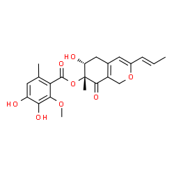 ChemSpider 2D Image | comazaphilone C | C22H24O8