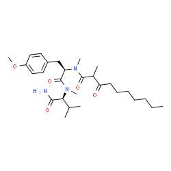 ChemSpider 2D Image | Majusculamide A/B | C28H45N3O5