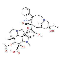 ChemSpider 2D Image | (2xi,3alpha,4alpha,5beta,19xi)-Vincaleukoblastine | C46H58N4O9