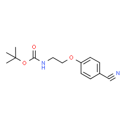 ChemSpider 2D Image | 2-Methyl-2-propanyl [2-(4-cyanophenoxy)ethyl]carbamate | C14H18N2O3