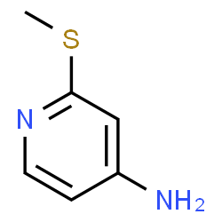 ChemSpider 2D Image | 2-(Methylsulfanyl)-4-pyridinamine | C6H8N2S