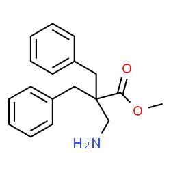 ChemSpider 2D Image | Methyl 3-amino-2,2-dibenzylpropanoate | C18H21NO2