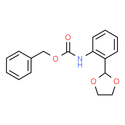 ChemSpider 2D Image | 2-[2-(Cbz-amino)phenyl]-1,3-dioxolane | C17H17NO4