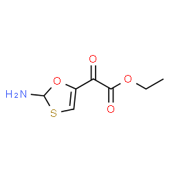 ChemSpider 2D Image | Ethyl (2-amino-1,3-oxathiol-5-yl)(oxo)acetate | C7H9NO4S
