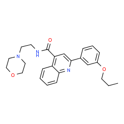 ChemSpider 2D Image | N-[2-(4-Morpholinyl)ethyl]-2-(3-propoxyphenyl)-4-quinolinecarboxamide | C25H29N3O3