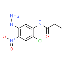 ChemSpider 2D Image | N-(2-Chloro-5-hydrazino-4-nitrophenyl)propanamide | C9H11ClN4O3