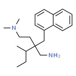 ChemSpider 2D Image | 2-sec-Butyl-N~4~,N~4~-dimethyl-2-(1-naphthylmethyl)-1,4-butanediamine | C21H32N2