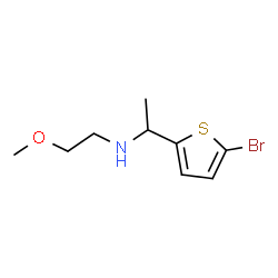 ChemSpider 2D Image | 1-(5-Bromo-2-thienyl)-N-(2-methoxyethyl)ethanamine | C9H14BrNOS