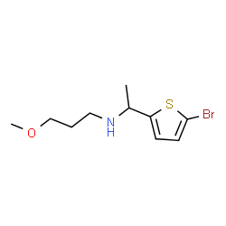 ChemSpider 2D Image | N-[1-(5-Bromo-2-thienyl)ethyl]-3-methoxy-1-propanamine | C10H16BrNOS