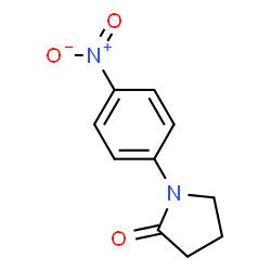 ChemSpider 2D Image | 1-(4-Nitrophenyl)-2-pyrrolidinone | C10H10N2O3