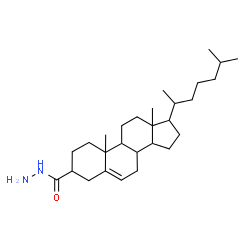 ChemSpider 2D Image | Cholest-5-ene-3-carbohydrazide | C28H48N2O