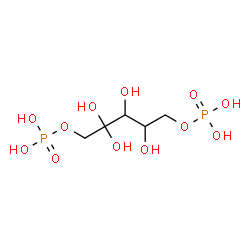 ChemSpider 2D Image | 2,2,3,4-Tetrahydroxy-1,5-pentanediyl bis[dihydrogen (phosphate)] | C5H14O12P2