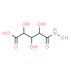 ChemSpider 2D Image | 2,3,4-Trihydroxy-5-(hydroxyamino)-5-oxopentanoic acid | C5H9NO7