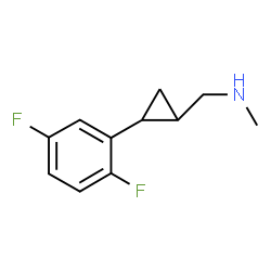 ChemSpider 2D Image | 1-[2-(2,5-Difluorophenyl)cyclopropyl]-N-methylmethanamine | C11H13F2N