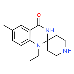 ChemSpider 2D Image | 1'-Ethyl-6'-methyl-1'H-spiro[piperidine-4,2'-quinazolin]-4'(3'H)-one | C15H21N3O