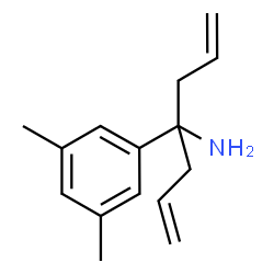 ChemSpider 2D Image | 4-(3,5-Dimethylphenyl)-1,6-heptadien-4-amine | C15H21N