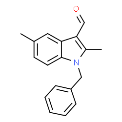 ChemSpider 2D Image | 1-Benzyl-2,5-dimethyl-1H-indole-3-carbaldehyde | C18H17NO