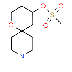 ChemSpider 2D Image | 9-Methyl-1-oxa-9-azaspiro[5.5]undec-4-yl methanesulfonate | C11H21NO4S