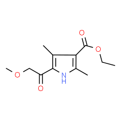 ChemSpider 2D Image | Ethyl 5-(methoxyacetyl)-2,4-dimethyl-1H-pyrrole-3-carboxylate | C12H17NO4