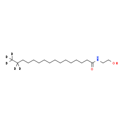 ChemSpider 2D Image | Palmitoyl Ethanolamide-d5 | C18H32D5NO2