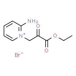 ChemSpider 2D Image | 2-Amino-1-(3-ethoxy-2,3-dioxopropyl)pyridinium bromide | C10H13BrN2O3