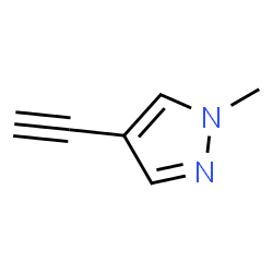 ChemSpider 2D Image | 4-ethynyl-1-methylpyrazole | C6H6N2