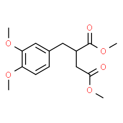 ChemSpider 2D Image | Dimethyl 2-(3,4-dimethoxybenzyl)succinate | C15H20O6