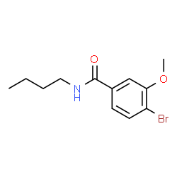 ChemSpider 2D Image | 4-Bromo-N-butyl-3-methoxybenzamide | C12H16BrNO2