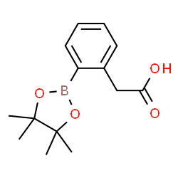 ChemSpider 2D Image | [2-(4,4,5,5-Tetramethyl-1,3,2-dioxaborolan-2-yl)phenyl]acetic acid | C14H19BO4