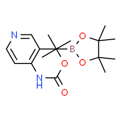 ChemSpider 2D Image | tert-butyl N-[3-(4,4,5,5-tetramethyl-1,3,2-dioxaborolan-2-yl)pyridin-4-yl]carbamate | C16H25BN2O4
