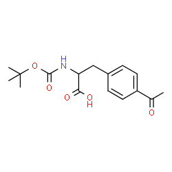 ChemSpider 2D Image | 4-Acetyl-N-{[(2-methyl-2-propanyl)oxy]carbonyl}phenylalanine | C16H21NO5