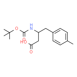 ChemSpider 2D Image | 4-(4-Methylphenyl)-3-({[(2-methyl-2-propanyl)oxy]carbonyl}amino)butanoic acid | C16H23NO4