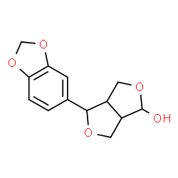 ChemSpider 2D Image | 4-(1,3-Benzodioxol-5-yl)tetrahydro-1H,3H-furo[3,4-c]furan-1-ol | C13H14O5