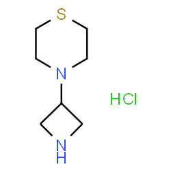 ChemSpider 2D Image | 4-(3-Azetidinyl)thiomorpholine hydrochloride (1:1) | C7H15ClN2S