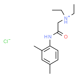 ChemSpider 2D Image | 2-[(2,4-Dimethylphenyl)amino]-N,N-diethyl-2-oxoethanaminium chloride | C14H23ClN2O