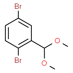 ChemSpider 2D Image | 1,4-Dibromo-2-(dimethoxymethyl)benzene | C9H10Br2O2
