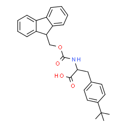 ChemSpider 2D Image | N-[(9H-Fluoren-9-ylmethoxy)carbonyl]-4-(2-methyl-2-propanyl)phenylalanine | C28H29NO4