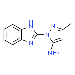ChemSpider 2D Image | 1-(1H-Benzimidazol-2-yl)-3-methyl-1H-pyrazol-5-amine | C11H11N5