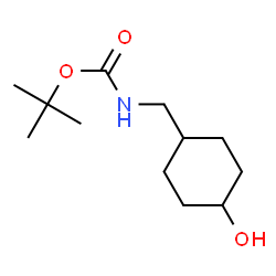 ChemSpider 2D Image | tert-Butyl ((4-hydroxycyclohexyl)methyl)carbamate | C12H23NO3