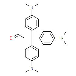 ChemSpider 2D Image | 3,3,3-Tris[4-(dimethylamino)phenyl]propanal | C27H33N3O