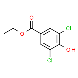 ChemSpider 2D Image | ETHYL 3,5-DICHLORO-4-HYDROXYBENZOATE | C9H8Cl2O3