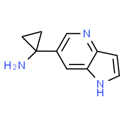ChemSpider 2D Image | 1-(1H-Pyrrolo[3,2-b]pyridin-6-yl)cyclopropanamine | C10H11N3