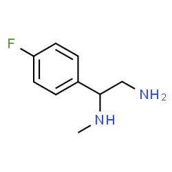 ChemSpider 2D Image | 1-(4-Fluorophenyl)-N~1~-methyl-1,2-ethanediamine | C9H13FN2