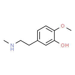 ChemSpider 2D Image | 2-Methoxy-5-[2-(methylamino)ethyl]phenol | C10H15NO2