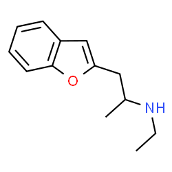 ChemSpider 2D Image | 2-(2-(ETHYLAMINO)PROPYL)BENZOFURAN | C13H17NO