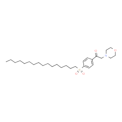 ChemSpider 2D Image | 1-[4-(Hexadecylsulfonyl)phenyl]-2-(4-morpholinyl)ethanone | C28H47NO4S