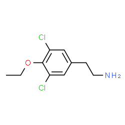 ChemSpider 2D Image | 2-(3,5-Dichloro-4-ethoxyphenyl)ethanamine | C10H13Cl2NO