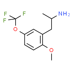 ChemSpider 2D Image | 1-[2-Methoxy-5-(trifluoromethoxy)phenyl]-2-propanamine | C11H14F3NO2